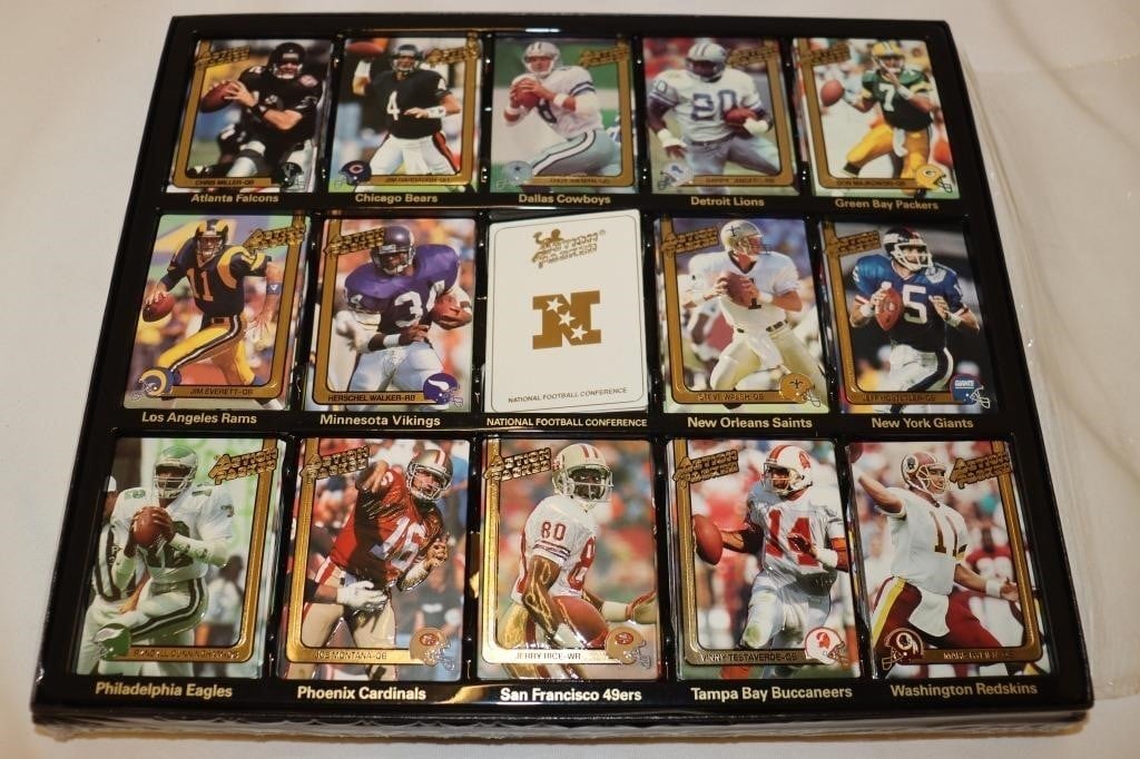1991 Action Packed Cards Folio w/ Football Cards