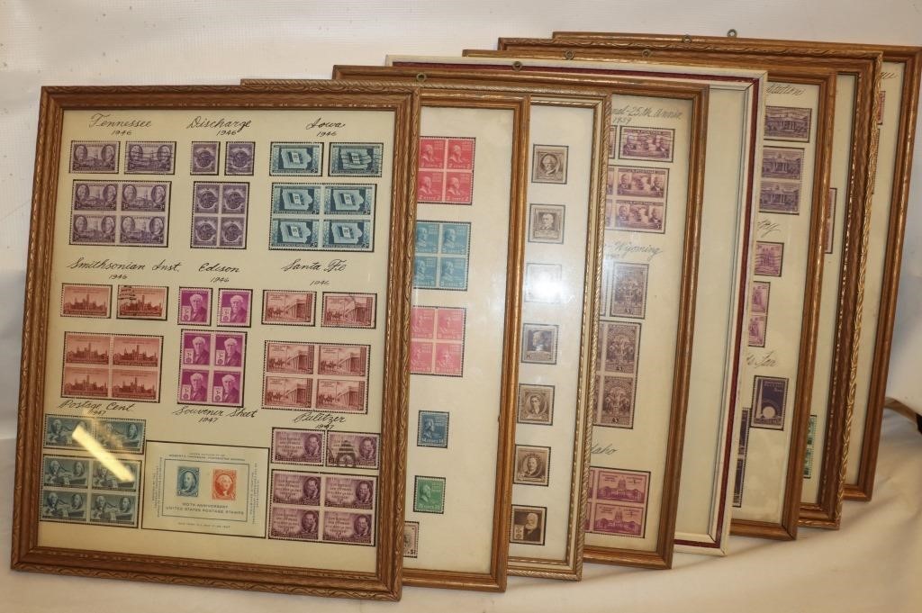 8 Picture Frames w/ Stamp Sets: