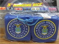 United States Air Force 3" hanging dice