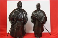 Pair of Japanese Bronze Statues