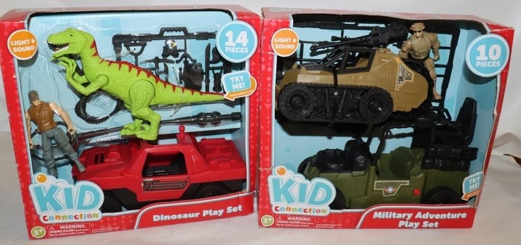 NEW KID Connection Play Sets: Dinosaur & Military