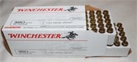 100 Rounds of .380 Auto Winchester Ammo