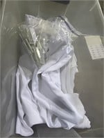 White Tablecloths & Table Skirt w/