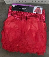 Petticoat women's small medium red