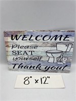 WELCOME REPRODUCTION TIN SIGN