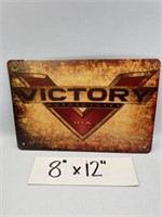 VICTORY REPRODUCTION TIN SIGN