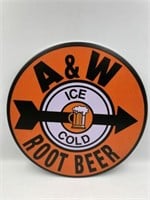 A & W REPRODUCTION TIN SIGN