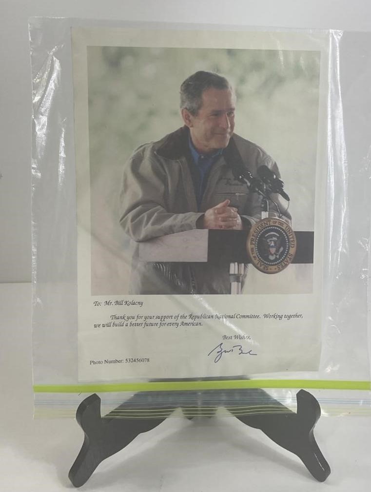 Signed Picture of President Bush