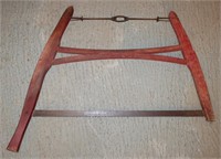 Vintage Wood Frame Bow Saw 31" L