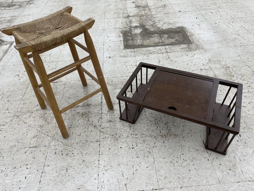 Stool / Wooden Lap Desk
