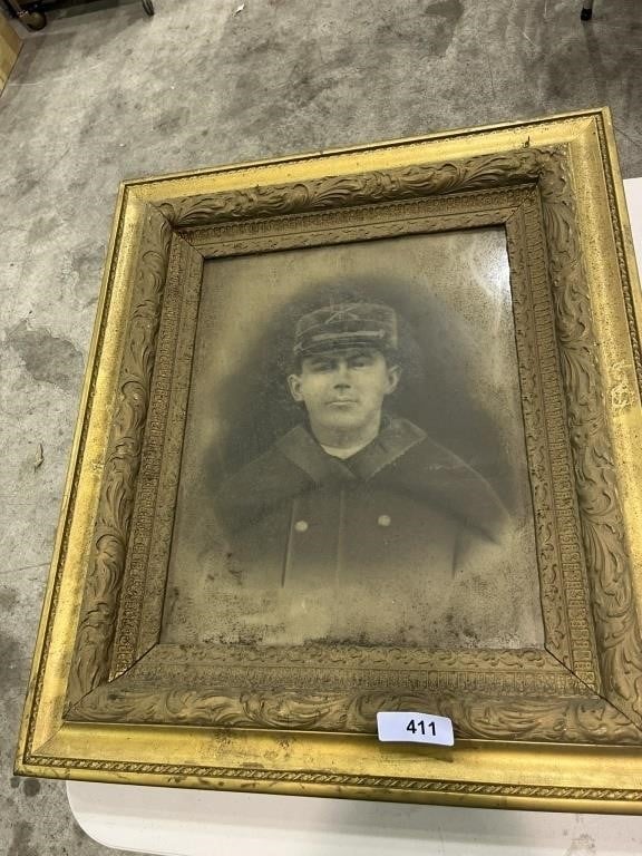 Antique Frame w/ Soldier Picture
