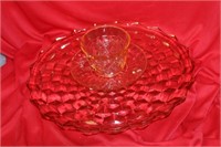 Lot of 3 Depression Glass Articles