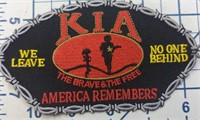 USA made iron-on military patch kIA