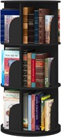 $100 360° Rotating Bookshelf Organizer - White