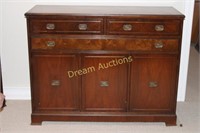 Detailed Wooden Sideboard 48x18x37H