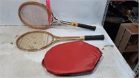 2 -Tennis Rackets. Jimmy Connors Wilson, 14.5 for