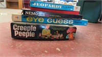New Jeopardy game, Nemo game, new eye guess game,