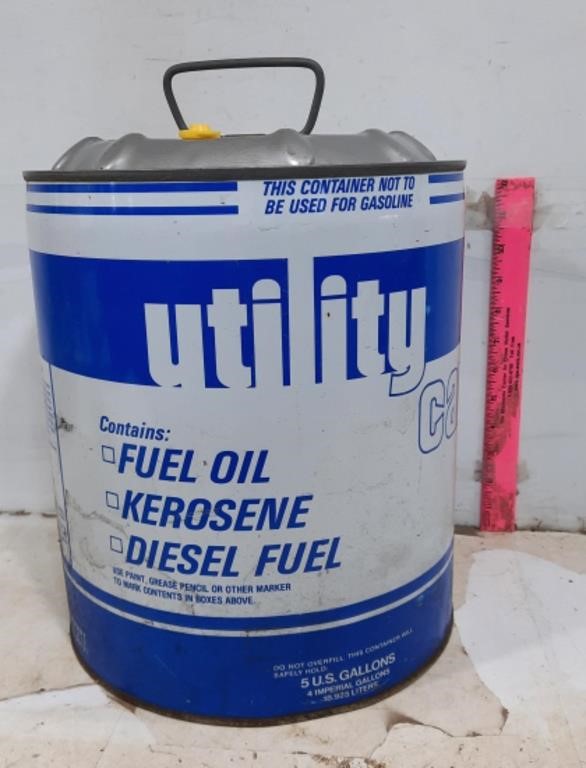 5 Gallon Utility Can for Fuel Oil / Kerosene or Di