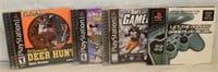 4 Play Station Games: NFL Game Day '98 &