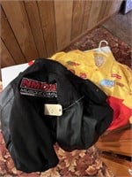 Leather XL Jacket & Crew Shirt