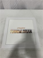 THE MANDALORIAN LOGO WALL ART POSTER WITH WHITE