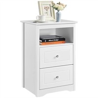 YAHEETECH White End Table Nightstand