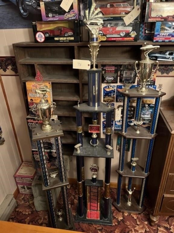 Lot of 3 Best of Show Trophies, 6ft & 5ft