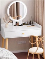 SIMPLE DRESSING TABLE WITH MIRROR AND DRAWERS