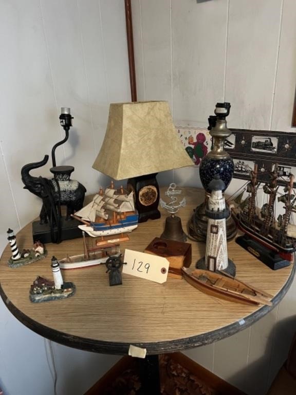 Nautical Lot with Lamps, Ships