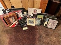 Dale Earnhardt Picture, Clocks, Books, Flag, Etc.