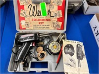 Vintage Weller Soldering Iron Gun w/ Accessories