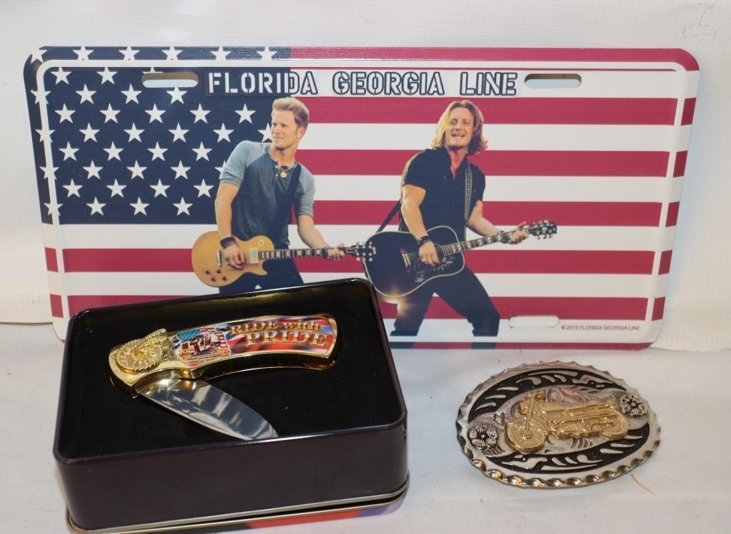 Collectibles: Motorcycle Belt Buckle &