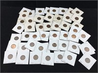 Wheat Penny Collection In Flips Holders