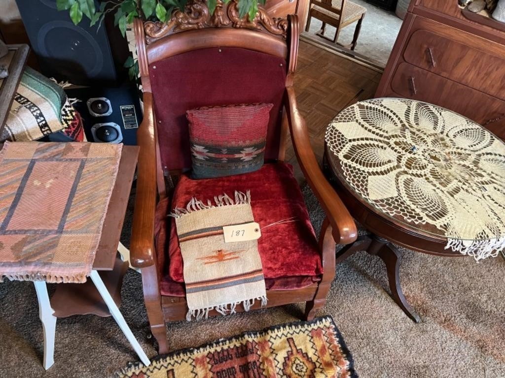 Antique Chair with Tables