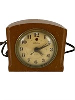 Vintage Telechron wooden alarm clock 7H157