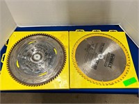Lot of 2 12" Construction Miter Saw Blades