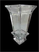 4 sided heavy Crystal glass vase France