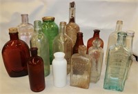 15 Medium & Large Vintage Bottles
