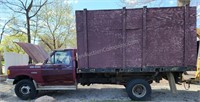 1989 Ford F-450 Super Duty Stake Truck w/ Dump Bed