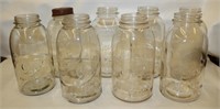 8 Vintage Drey & Presto 2 Quart Canning Jars