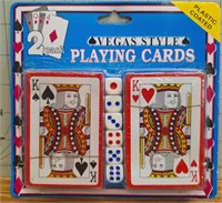 Vegas style playing cards set