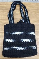 Hand knitted bag