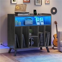 YITAHOME Record Player Stand with Power Outlets