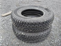 (2) ST175/80R13 Utility Trailer Tires