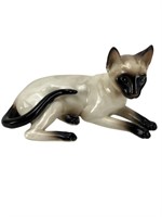 MCM Seal Point Siamese laying down cat figure