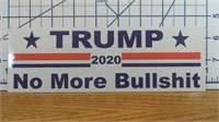 Trump no more b******* bumper sticker