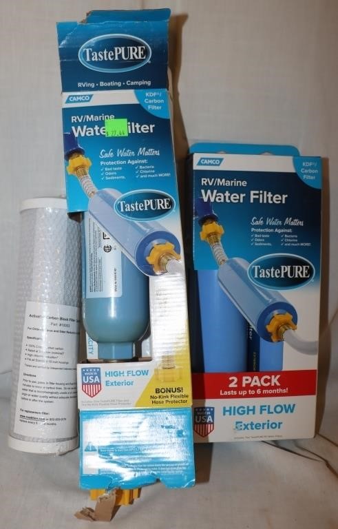 3 Camco RV/Marine Water Filters