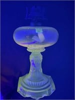 Uranium Glass Oil Lamp