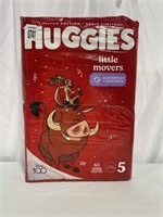HUGGIES LITTLE MOVER BABY DIAPERS SIZE 5 - 60