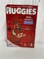 HUGGIES LITTLE MOVERS BABY DIAPERS SIZE 5 - 60